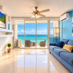 1BR Beachfront Apt with Queen Bed Isla Verde